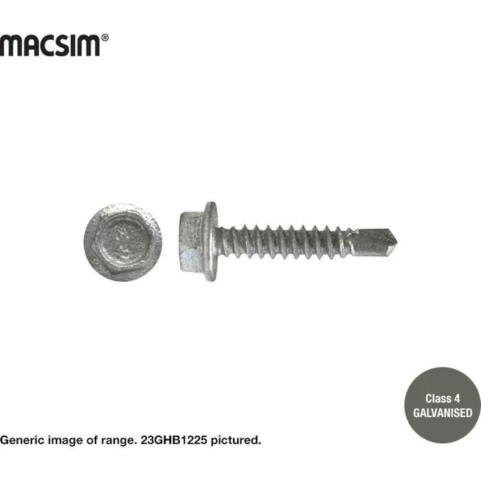 Macsim Self Drilling Screws Galvanised 14G Tub