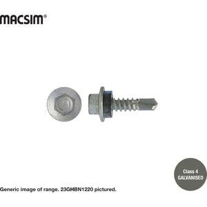 Macsim Self Drilling Screws Neoprene Galvanised 12G