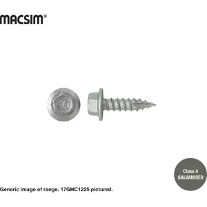 Macsim Type 17 Screws Galvanised - 12g x 25mm