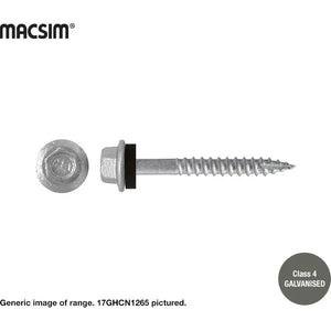 Macsim Type 17 Screws Neoprene Galvanised - 12g x 50mm