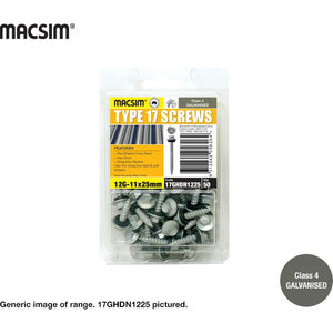 Macsim Type 17 Screws Neoprene Galvanised - 10g x 25mm