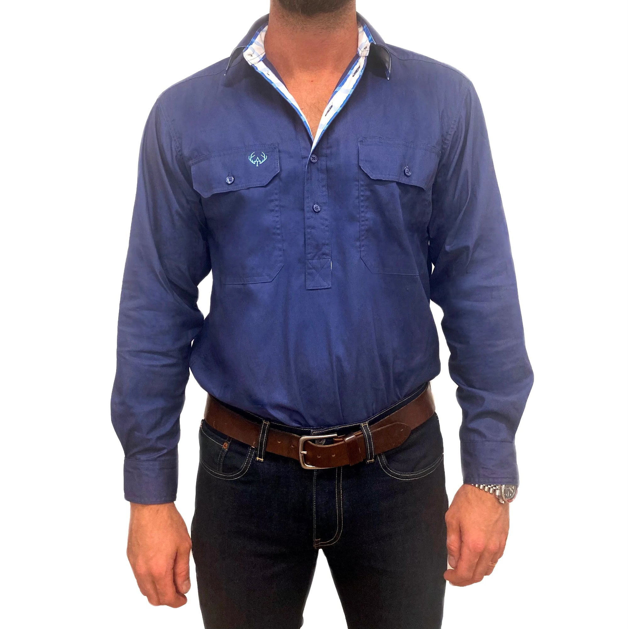 Antola Trading Brady - Mens Half Button Shirt
