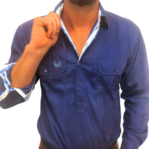 Antola Trading Brady - Mens Half Button Shirt