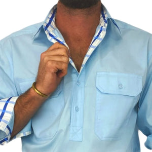 Antola Trading Ewan - Mens Half Button Shirt