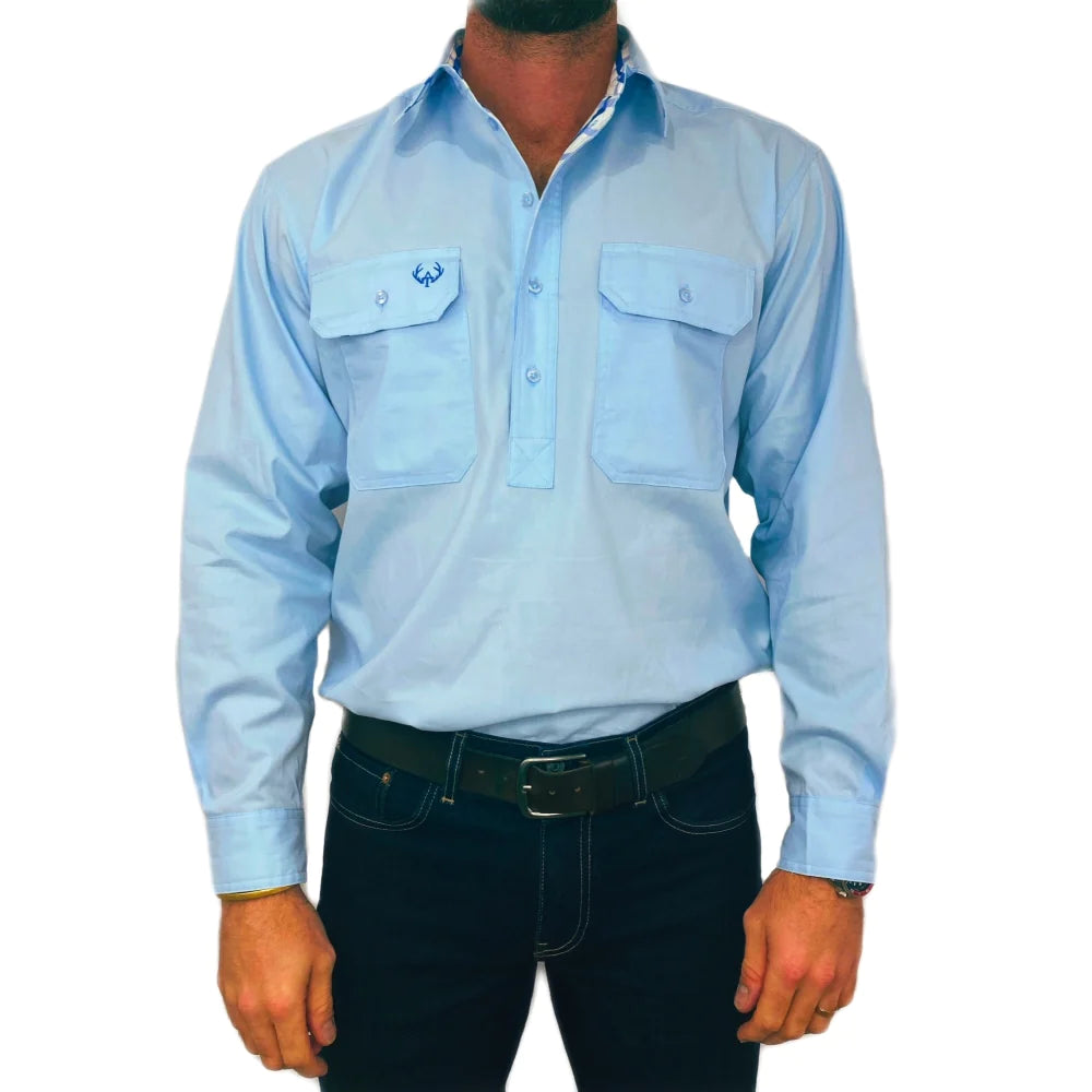 Antola Trading Ewan - Mens Half Button Shirt