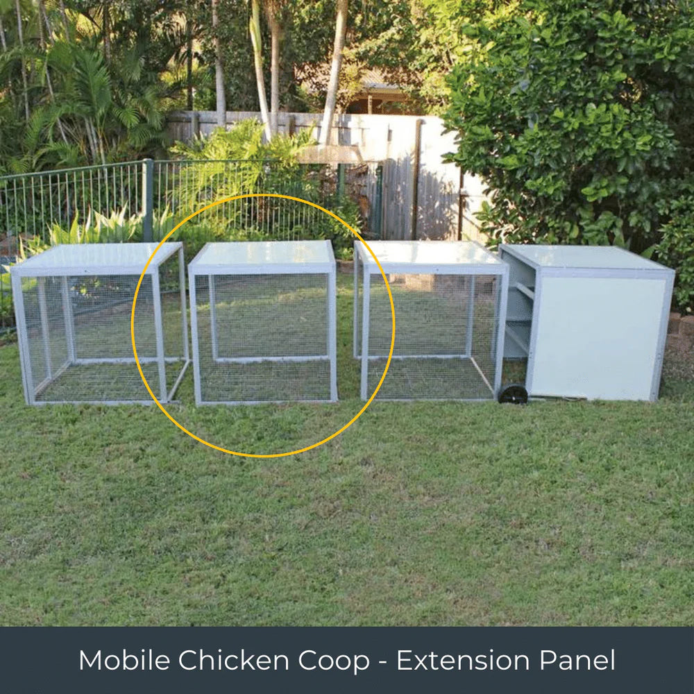 Farm and Yard Mobile Chicken Coop - 3 Panel