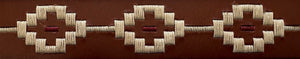 Pilbara Western Navajo Leather Belt Rodeo Buckle
