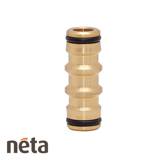 Neta Brass 12mm Hose Coupler 2 End