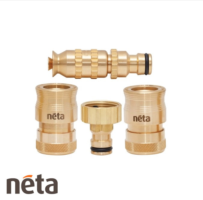 Neta Brass 12mm Hose Fittings Set