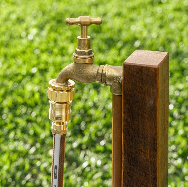 Neta Brass 12mm Screw Hose Connector