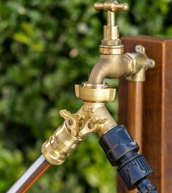 Neta Brass 12mm Universal Click On Twin Tap