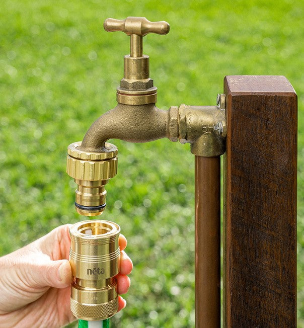 Neta Brass 18mm EZ Hose Connector