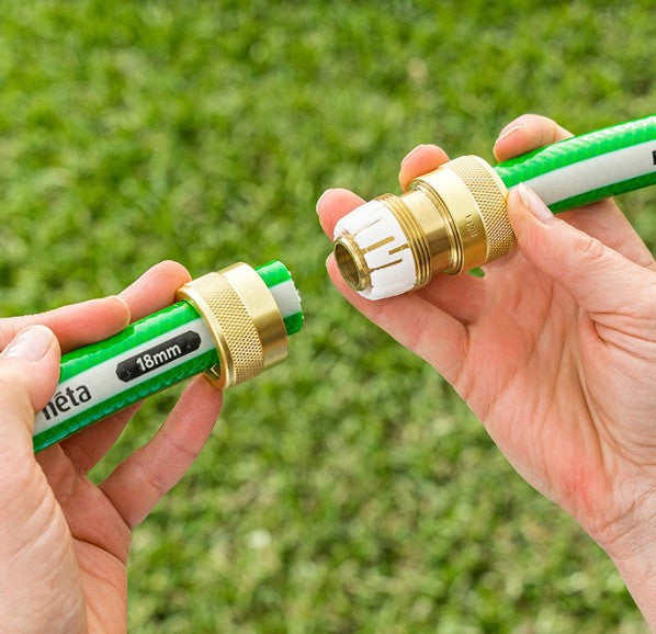 Neta Brass 18mm EZ Hose Joiner