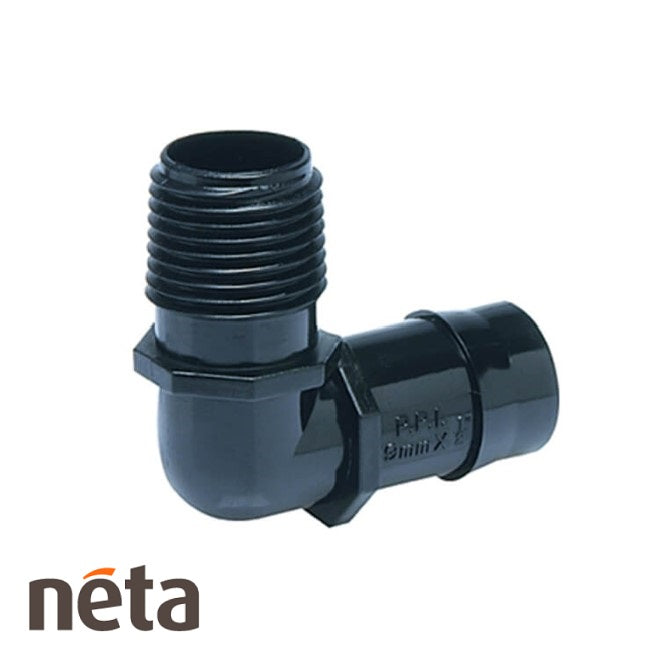 Neta Elbow 19mm Barb X 1/2in MBSP
