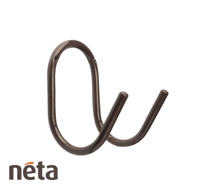 Neta Hose Hanger Aluminium Brown