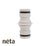 Neta Plastic 18mm Hose Coupler 2 End