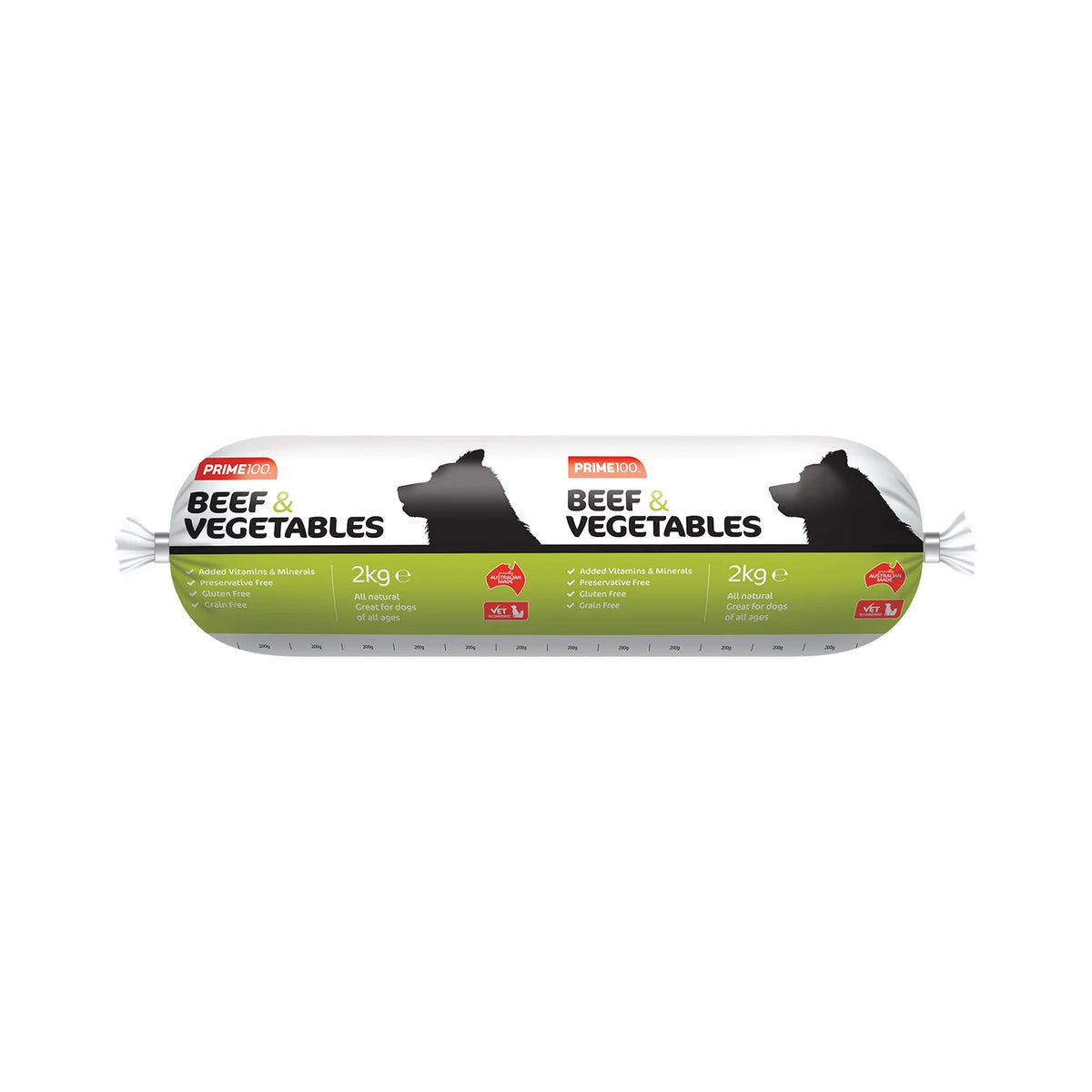Prime100 Beef and Vegetable Dog Roll