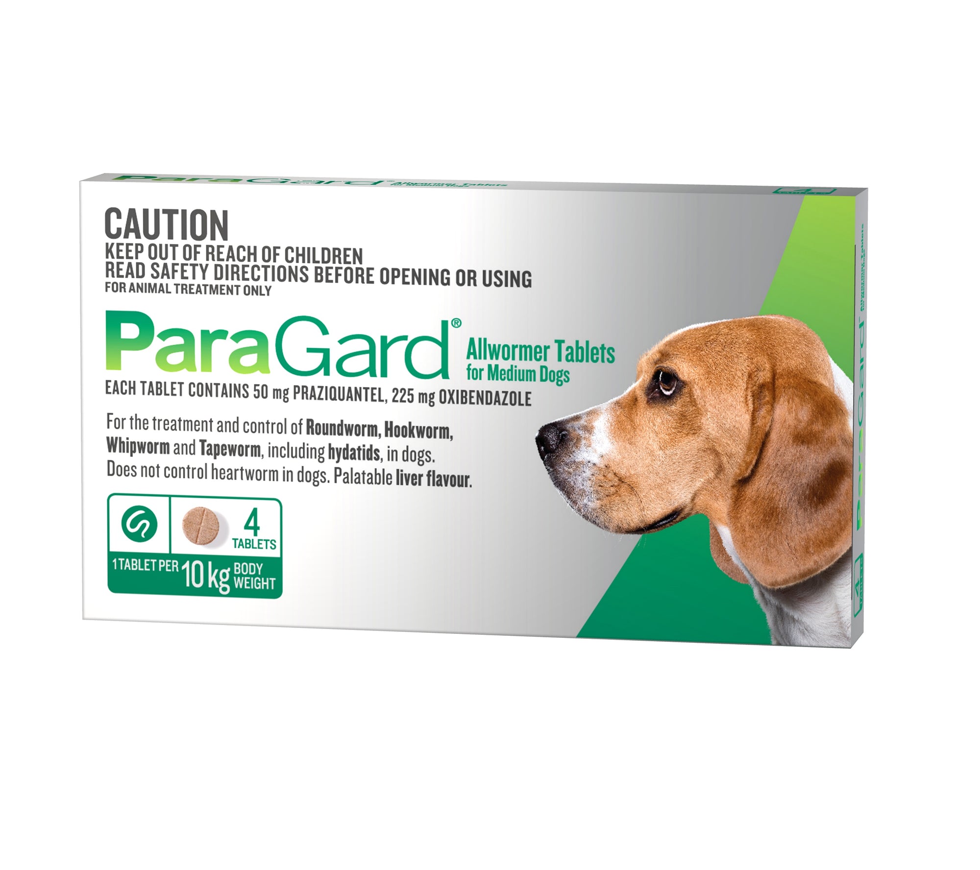 Paragard Allwormer for Dogs 5-10kg 4pk