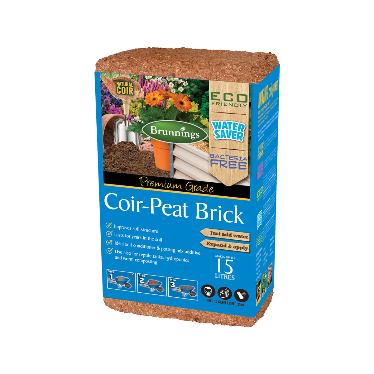 Brunnings Coir Peat Brick