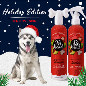 Pet Head Festive Roasted Chestnut Shampoo & Spray Pack