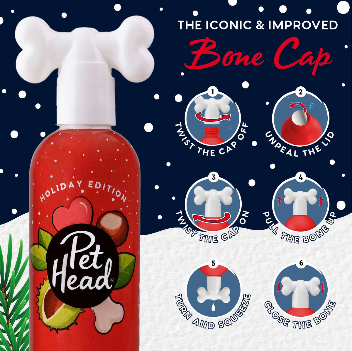 Pet Head Festive Roasted Chestnut Shampoo & Spray Pack