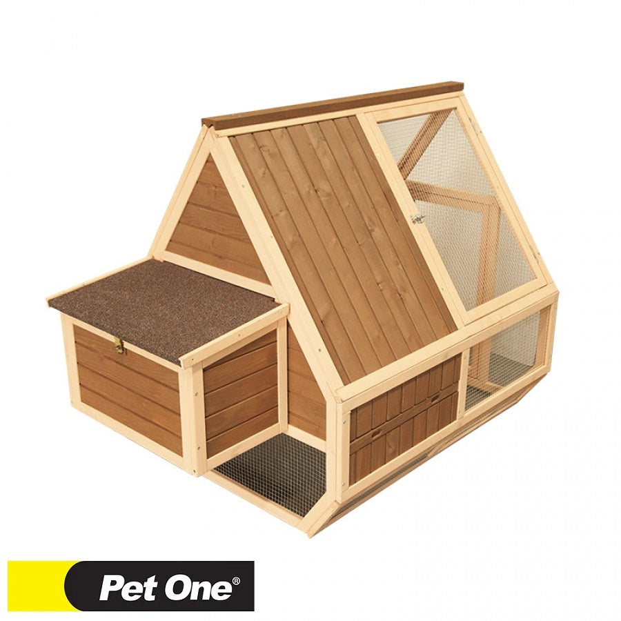 Pet One Chicken House Timber Peak Roof