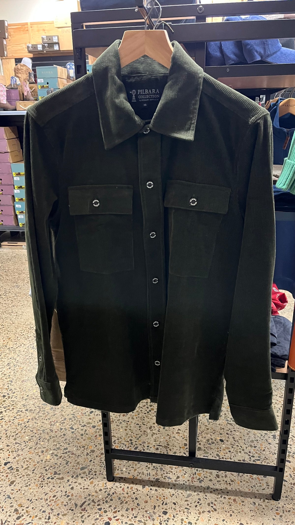 Pilbara Mens Corduroy Shacket