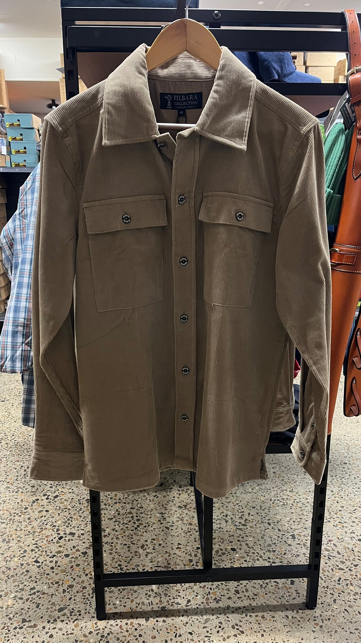 Pilbara Mens Corduroy Shacket