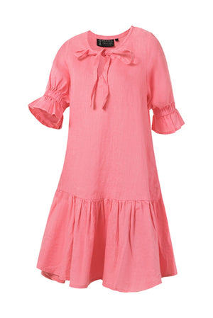 Pilbara Tilly Linen Dress 3/4 Sleeve