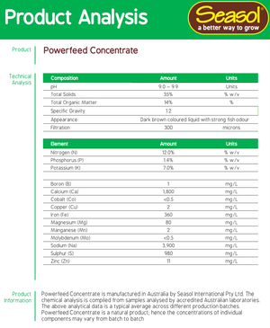 Powerfeed Fertiliser Liquid Concentrate