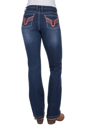 Pure Western Aztec Boot Cut Jean