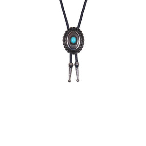 Pure Western Womens Turquoise Stone Bolo Tie
