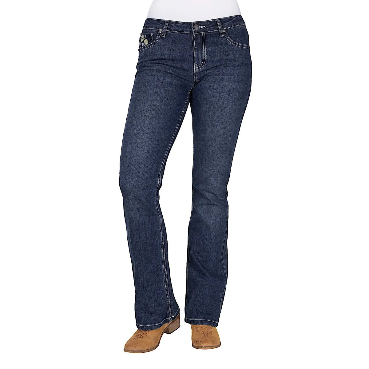 Pure Western Womens Jay Boot Cut Jean 32Leg