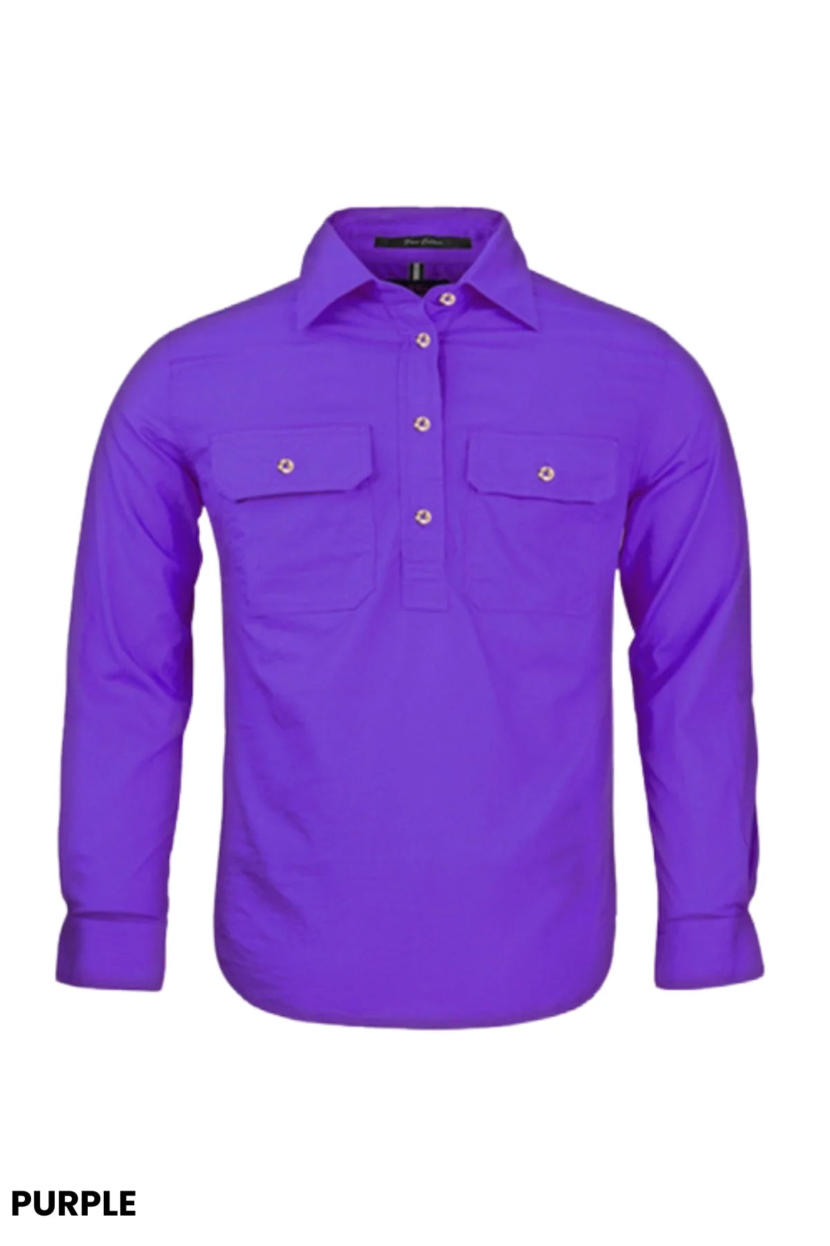 Pilbara Childrens Closed Front Long Sleeved Shirt