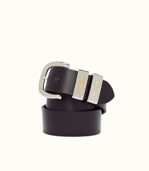 R.M.Williams Drover Belt - Brushed Nickel Buckle