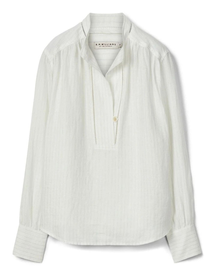 R.M. Williams Lawrie Linen Stripe Shirt