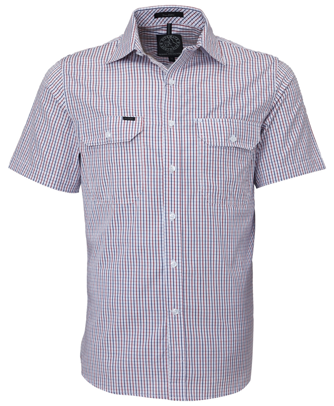 Pilbara Mens Short Sleeve Shirt - Double Pockets