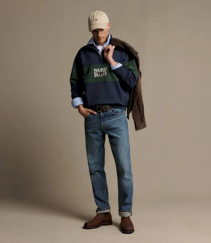 R.M. Williams Heritage Panel Quarter-Zip