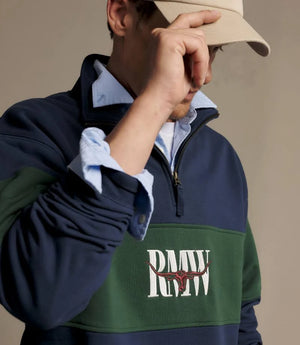 R.M. Williams Heritage Panel Quarter-Zip