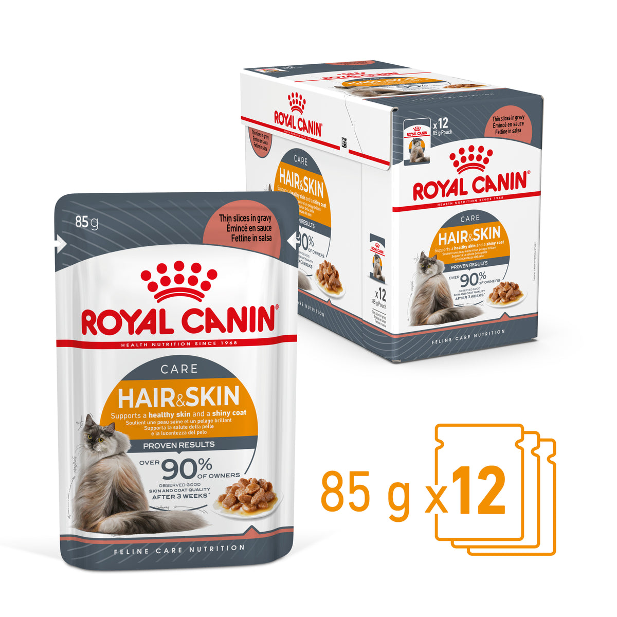 Royal Canin Cat Hair and Skin Care Gravy Wet Cat Food