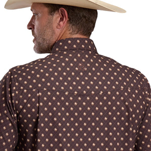 Roper Mens Active Collection Shirt SS Button Snaps