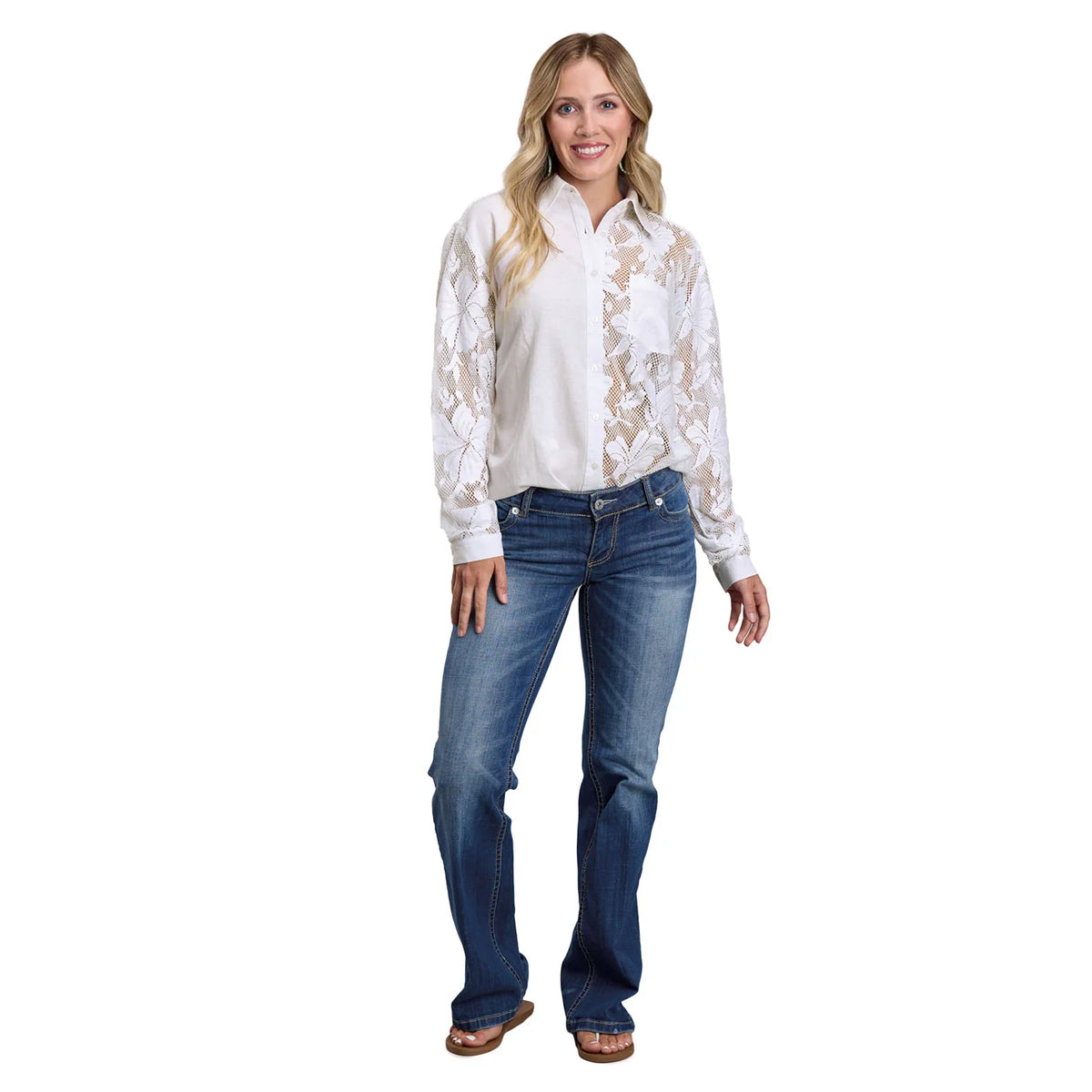 Roper Womens Studio West Collection Long Sleeve Shirt