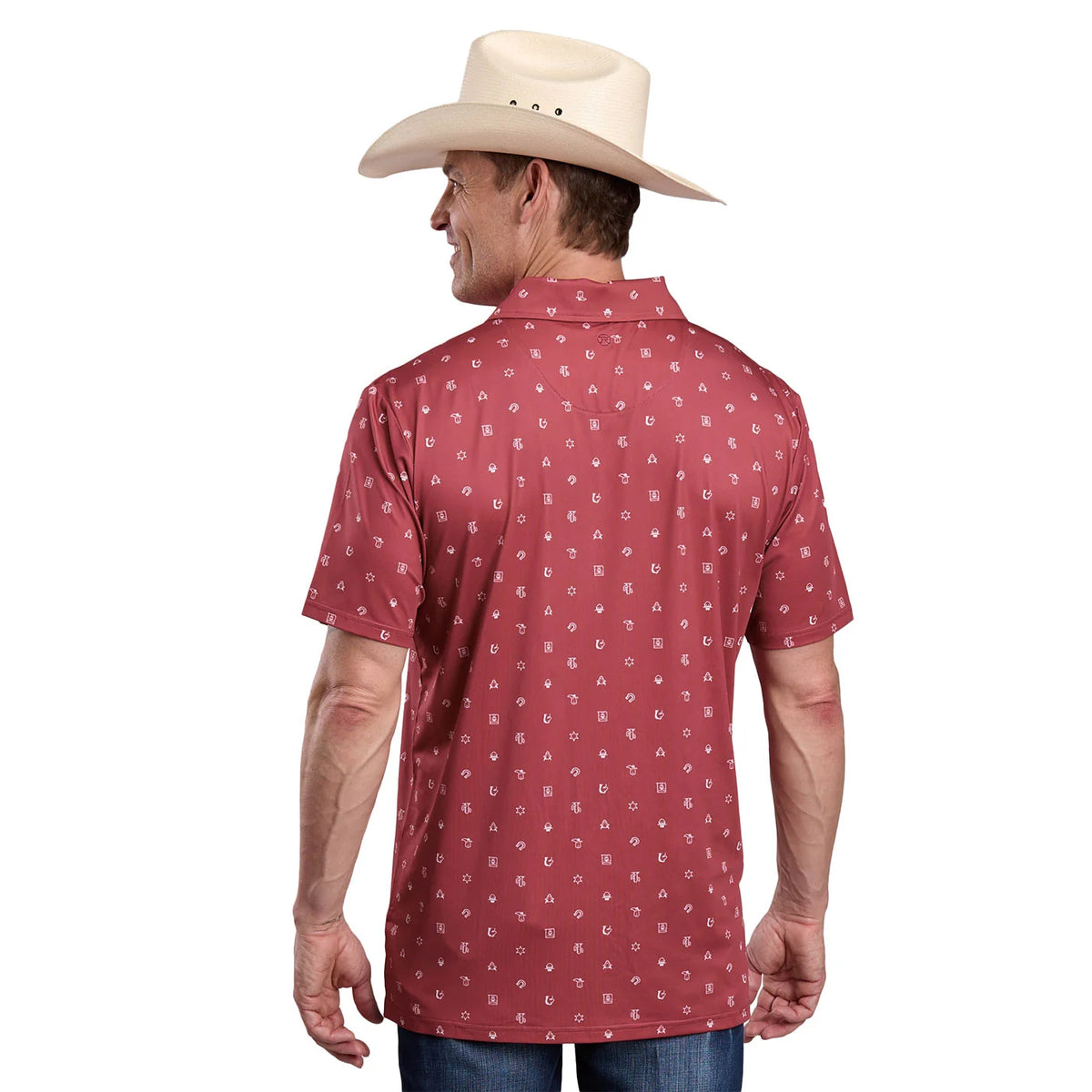 Roper Mens SS Wear The West Active Polo