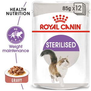 Royal Canin Cat Sterilised Adult Gravy Wet Cat Food