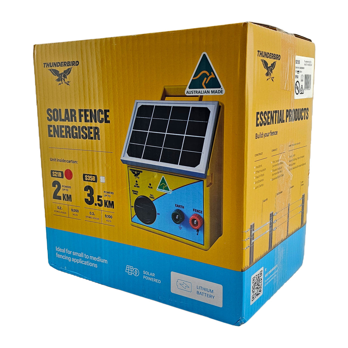 Thunderbird S-21B Lithium Solar 2km Energiser