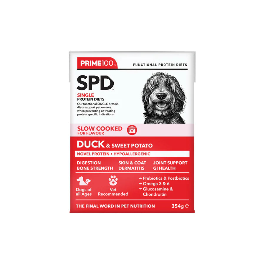 Prime100 SPD Slow Cooked Duck and Sweet Potato Wet Dog Food