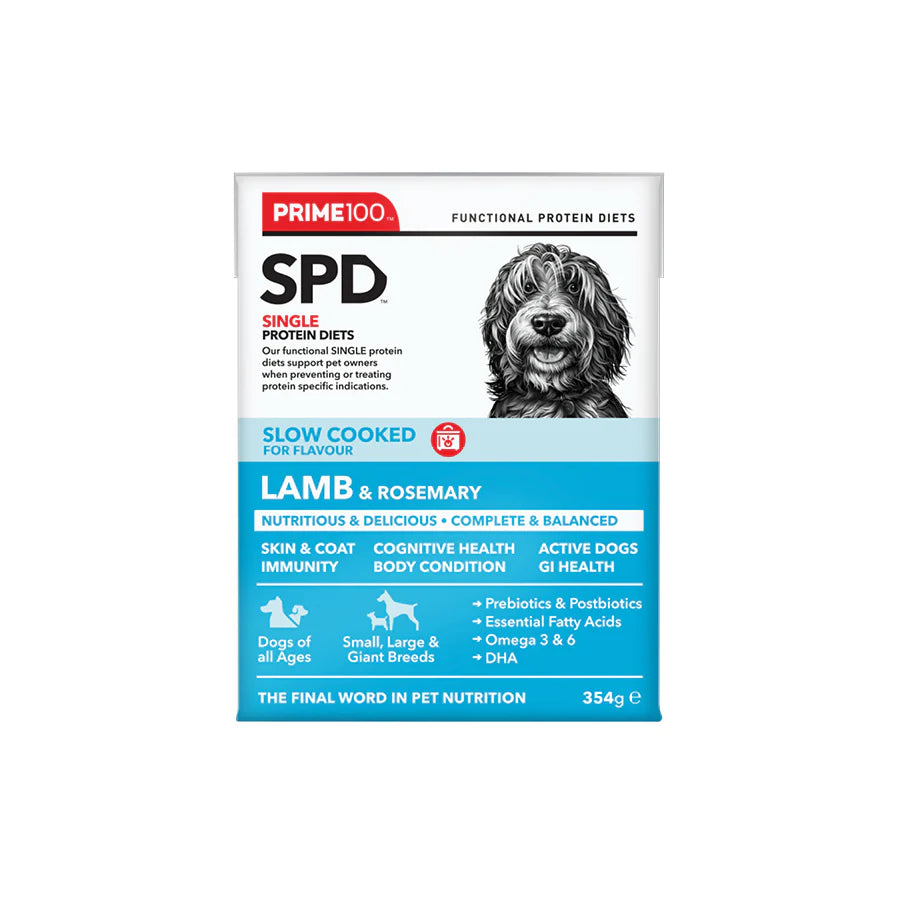 Prime100 SPD Slow Cooked Lamb and Rosemary Wet Dog Food
