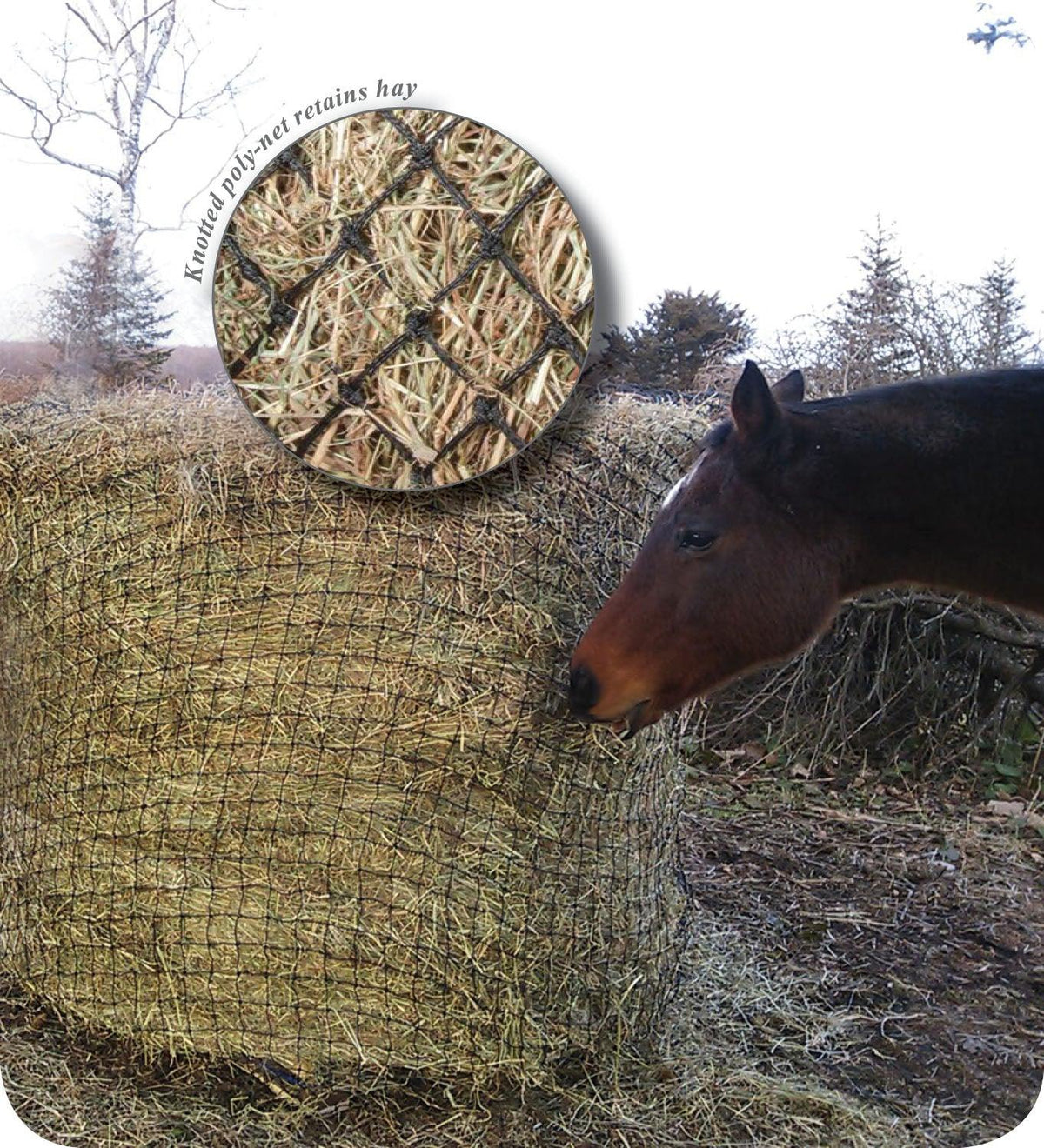 Showmaster Round Bale Poly Slow Feed Haynet