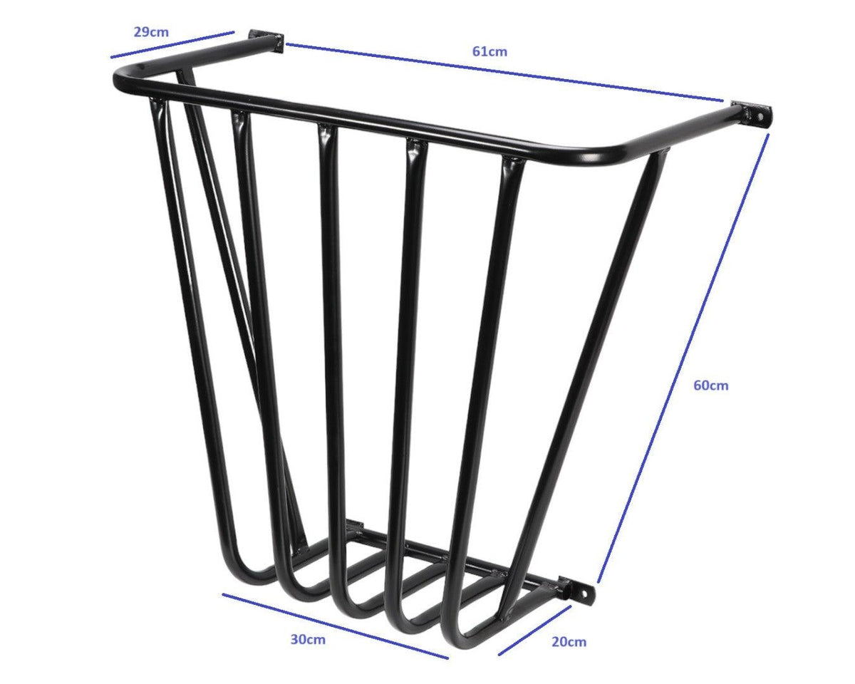 Hay Rack Black Wall Mounted