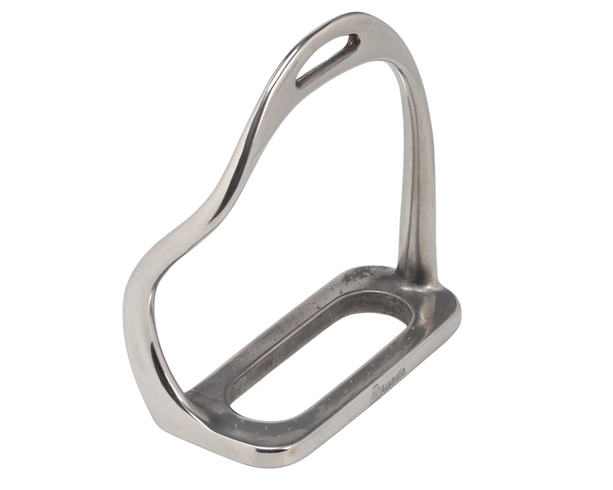 Equisteel Stainless Steel Bent Leg Safety Stirrups